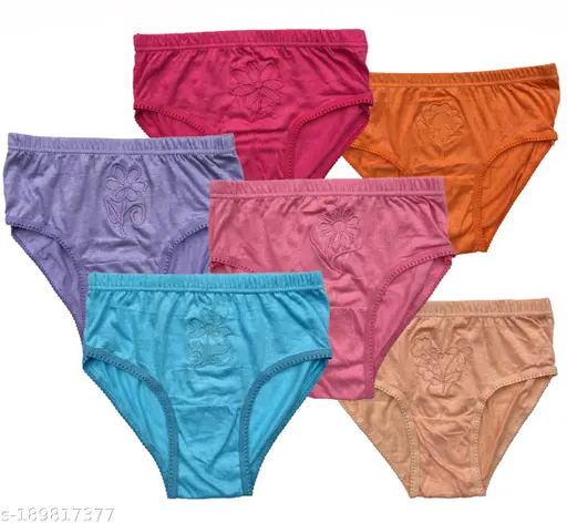Women's Cotton Mid Waist Comfort Panty Briefs Hipster Innerwear Soft Stretchable Panties Women's Cotton Mid Waist Comfort Panty Briefs Hipster Innerwear Soft Stretchable Panties
