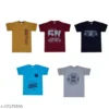 Boys Multicolor Cotton Tshirts & Polos Pack Of 5