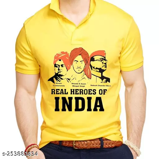DR12 Bhagat Singh Polo Tshirt For Mens