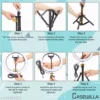 Casewilla 10 inch Big LED Selfie Ring Light with Tripod Stand 7 Feet | 3 light mode Ring Flash
