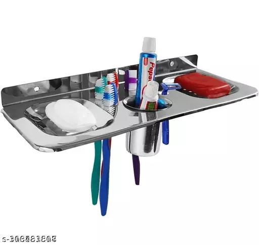 SHRI SHYAM 101no Stainless steel Soap Dish Holder stand (Silver) SHRI SHYAM 101no Stainless steel Soap Dish Holder stand (Silver)