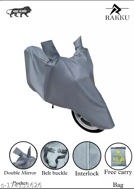Rakku Presents Hero Splendor Plus Dirt & Dust Proof Bike Scooty Body Cover 100% Waterproof Rakku Presents Hero Splendor Plus Dirt & Dust Proof Bike Scooty Body Cover 100% Waterproof